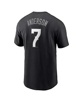 Nike Men's Tim Anderson Black Chicago White Sox City Connect Fuse Name Number T-Shirt