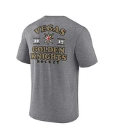 Fanatics Men's Heather Gray Vegas Golden Knights Winger Tri-Blend T-Shirt