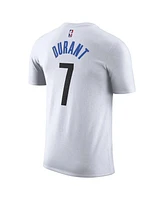 Nike Men's Kevin Durant White Brooklyn Nets 2022/23 City Edition Name Number T-Shirt