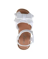 Bebe Toddler Girls Bow and Charm with Rhinestones Sandals
