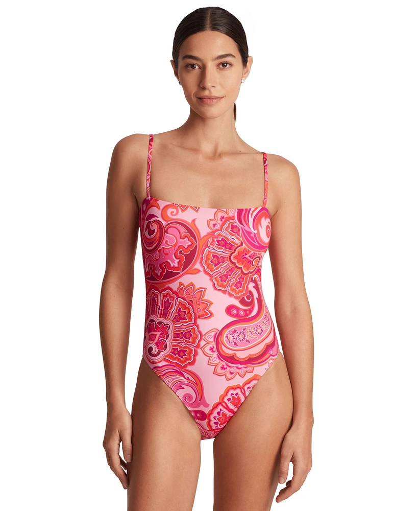 Lauren Ralph Women's Printed One-Piece Swimsuit