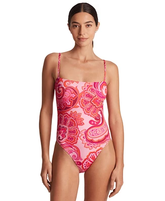 Lauren Ralph Women's Printed One-Piece Swimsuit