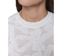 Karl Lagerfeld Paris Women's Bow-Stitch Sleeveless Sweater
