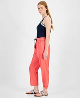 Tommy Hilfiger Women's Cropped Pull-On Utility Pants