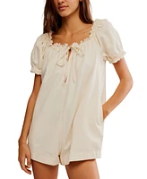 Free People Women's Daisy Denim Babydoll Romper