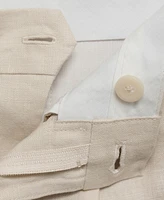 Mango Men's Eu Regular-Fit Linen Trousers