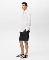 Mango Men's Tailored Linen Shorts