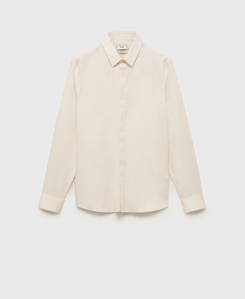 Mango Men's Slim-Fit Cotton Dress Shirt