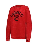 G-iii 4Her by Carl Banks Women's Red Cincinnati Reds Comfy Cord Pullover Sweatshirt