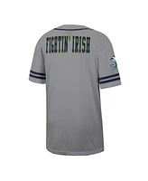 Colosseum Men's Gray Notre Dame Fighting Irish Free Spirited Baseball Jersey