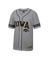 Colosseum Men's Gray Iowa Hawkeyes Free Spirited Baseball Jersey