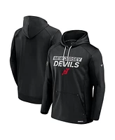 Fanatics Men's Black New Jersey Devils Authentic Pro Alternate Fleece Pullover Hoodie