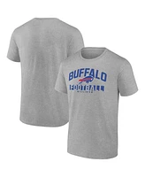 Fanatics Men's Heather Gray Buffalo Bills Screen Blocking T-Shirt
