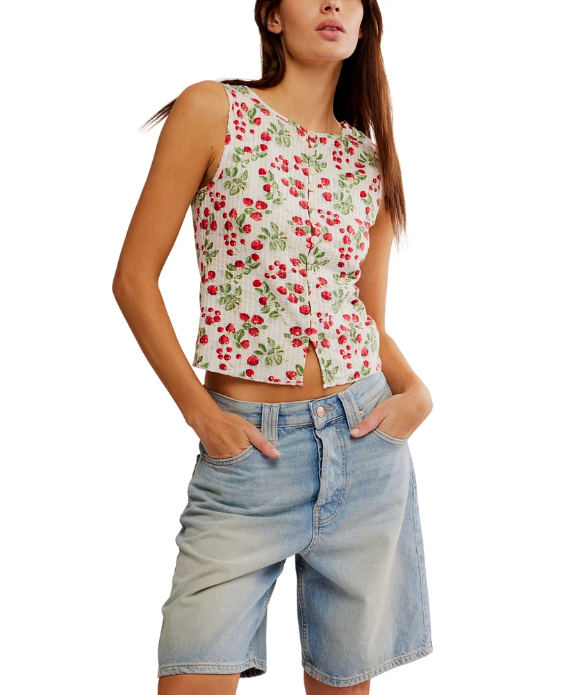 Free People Women's Tilly Cotton Printed Vest