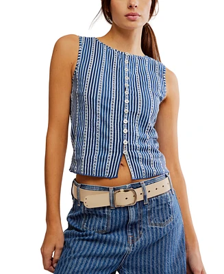 Free People Women's Tilly Cotton Printed Vest