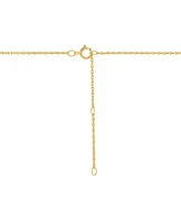 Lab-Created Ruby (1/4 ct. t.w.) & Diamond Accent Mom Heart Pendant Necklace in 14k Yellow Gold-Plated Sterling Silver, 16" + 2" extender