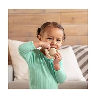 Sperric Toddler Easter Plush and Teether Playset, Includes Bunny, Carrot, Chicken, Rattle Egg & Basket, Perfect Sensory Decorative Gift Newborns