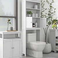 25.98 in. W x 69.92 in. H x 9.05 in. D White Mdf 2
