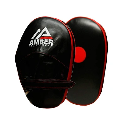 Genuine Leather Target Focus Punching Mitts for Mma, Kickboxing, Muay Thai & Martial Arts Training | Shock-Absorbing, Lightweight, Durable with Adjust