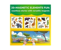Quokka Travel Magnetic Puzzles – 20+Pcs Fun Game Toy for Kids Ages 3-5