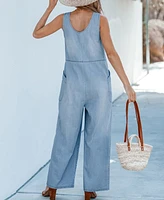 Cupshe Women's Urban Daze Denim Jumpsuit