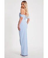 Quiz Women's Corset Detail Scuba Crepe Maxi