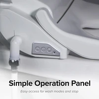 SmartBidet Sb-1200ER Advanced Electric Bidet Seat for Elongated Toilets with Remote Control