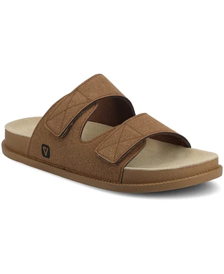 Vance Co. Men's Orlando Comfort Adjustable Strap Slide On Sandals