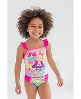 JoJo Siwa Girls Racerback Tankini Top and Bikini Bottom Swim Set