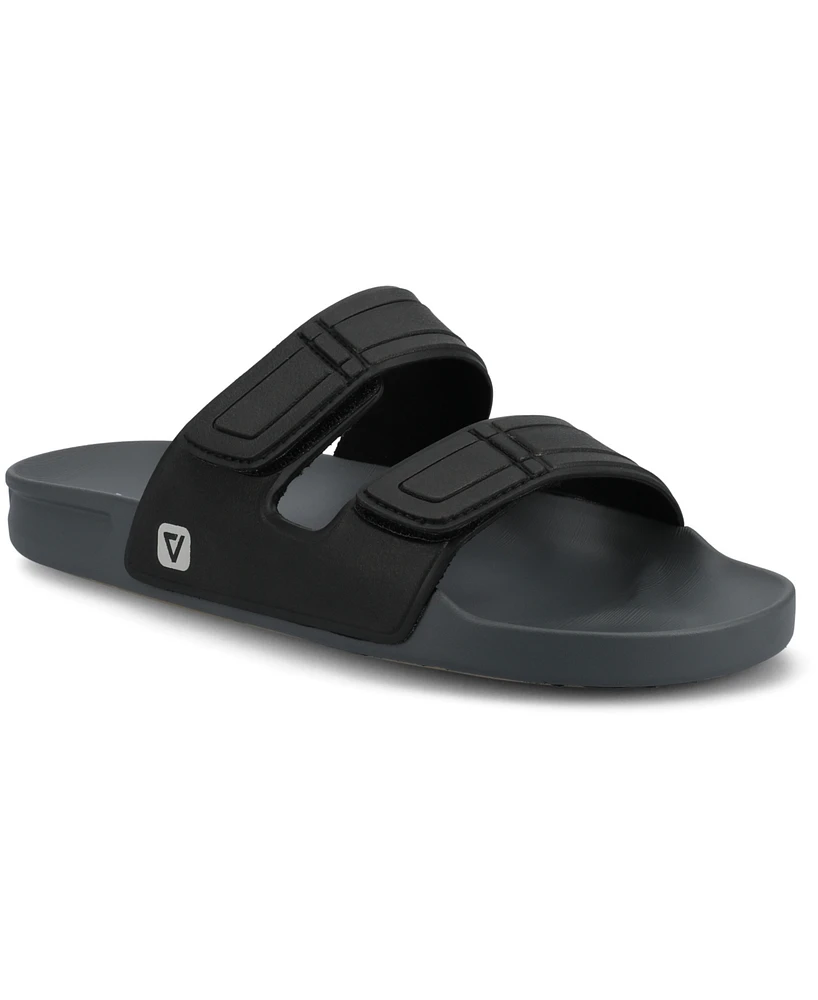Vance Co. Men's Mario Comfort Adjustable Strap Slide On Sandals