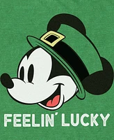 Mickey Classic Men's Dny Feelin Lucky Short Sleeve T-Shirt