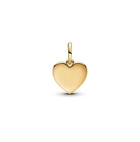 Pandora Gold-Plated Engravable Love Heart Dangle Charms
