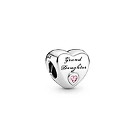 Pandora Sterling Silver Grand Daughter Heart Charms