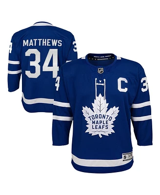 Outerstuff Big Boys and Girls Auston Matthews Blue Toronto Maple Leaves Home Premier Player Jersey