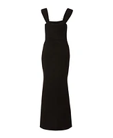 Quiz Women's Corset Detail Wrap Maxi Dress