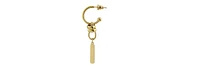 Spiral and Dangle Earrings in 18k Gold-Plated Stainless Steel