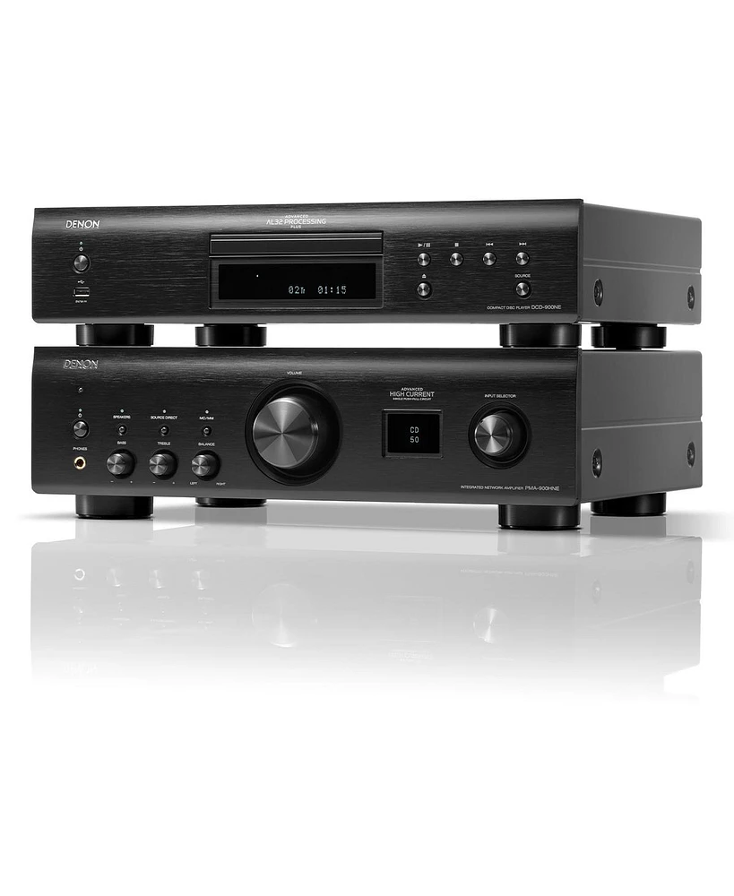Denon Dcd-900NE Cd Player and Pma-900HNE Integrated Network Amplifier (Black)