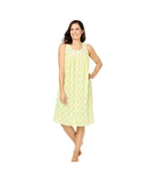 Only Necessities Plus Sleeveless Button Front Night Gown
