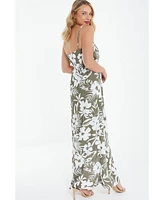 Quiz Women's Crepe Tropical Wrap Maxi Dress
