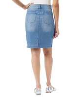 Gloria Vanderbilt Women's Pull-On Denim Pencil Skirt