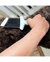 Ocean Plastic by Pt Blue Double-Sided Flexible Slicker Brush for Pets, Eco-Friendly Grooming Tool Dogs and Cats