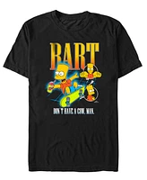 The Simpsons Men's Bart Flying Short Sleeve T-Shirt