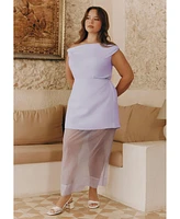 Eloquii Plus Organza Twofer Skirt