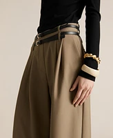 Mango Women's Asymmetric Neckline Belt Jumpsuit