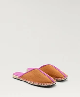 Mango Women's Contrast Stitch Espadrille Slip-Ons