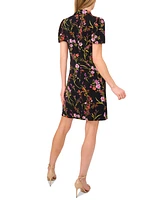 CeCe Women's Short-Sleeve Printed Knit Polo Dress