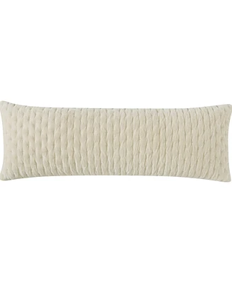 Dkny Pure Velvet Bolster Decorative Pillow, 12" x 36"