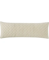 Dkny Pure Velvet Bolster Decorative Pillow, 12" x 36"