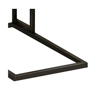 Modern C-Shaped Side End Table with 2 Usb Ports & 1 Charging Port for Convenience