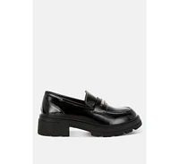 Gleam Stride Chunky Loafers